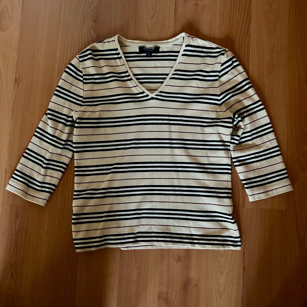 Burberry top cotton Auth size S